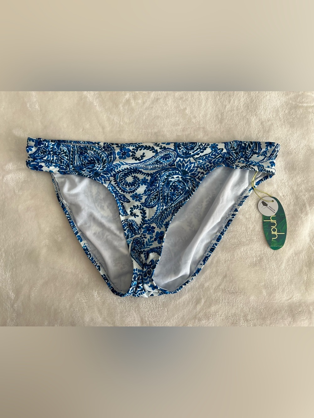 Women’s Blue Paisley Hipster Swim Bottoms